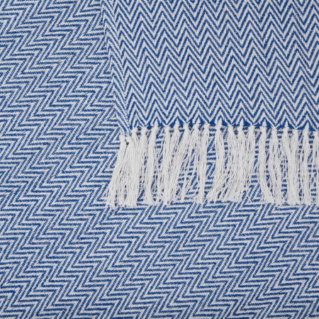 CUVERTURA PLED 160X200 CM ZIG BLUE - Img 3