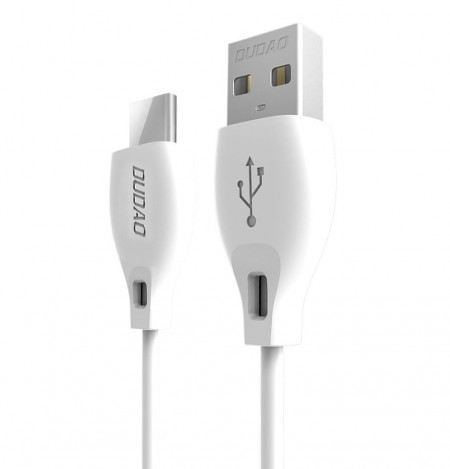 Dudao USB tip C cablu de încărcare a datelor 2.1A 2m alb (L4T 2m alb)