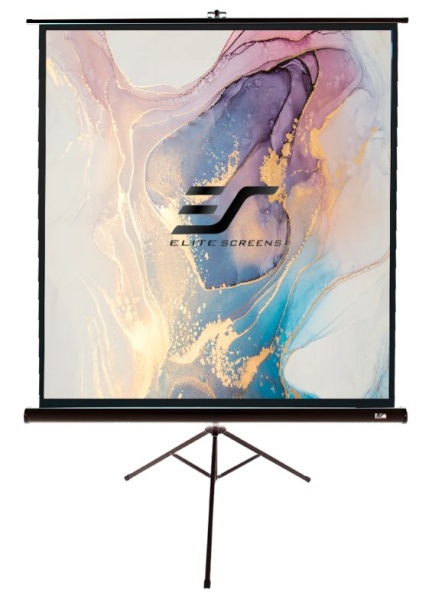 Ecran proiectie portabil cu trepied, 178 x 178 cm, EliteScreens Tripod T99UWS1, format 1:1 - Img 2