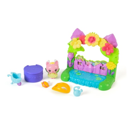 GABBYS DOLLHOUSE FILMUL SET BALCONUL GRADINA SI FIGURINA ZANA REGINA KITTY CU ACCESORII - Img 2