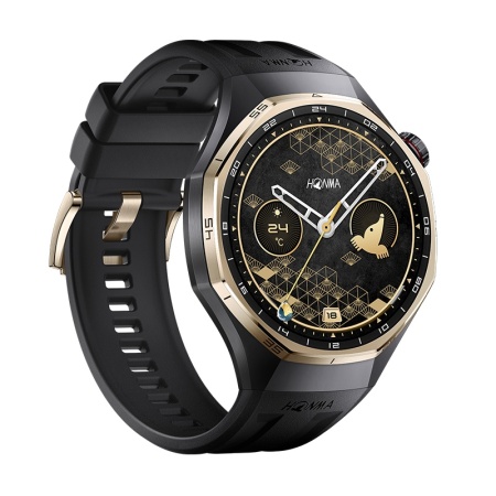 Honma x HUAWEI WATCH GT 6 Pro 46mm Black Fluoroelastomer Strap Premium Collection Gift Box - Img 3