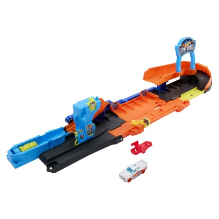 HOT WHEELS CITY TRANSFORMAREA GARAJULUI DE CASCADORII CU MASINUTA INCLUSA - Img 2