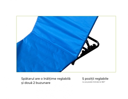 HR COVOR PLAJA/SEZLONG-141*45*51CM, BLUE - Img 3