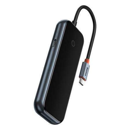 Hub 4 in 1 Baseus AcmeJoy Series USB-C la 3xUSB 3.0 + USB-C PD (gri inchis) - Img 5