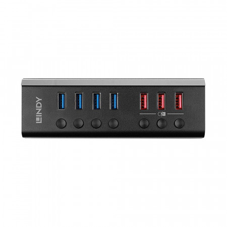 Hub Lindy 7 Port USB 3.0 3x QuickCharge - Img 3