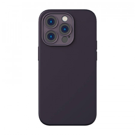 Husa Baseus Liquid Silicagel pentru iPhone 14 Pro (Elderberry)+ sticla securizata + kit de curatare - Img 2