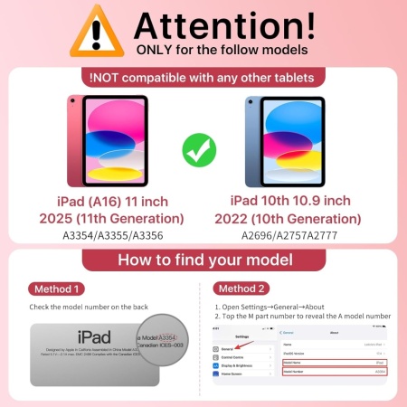 Husă de Protecție MoKo cu Stand pentru iPad 11 Gen (2025 / A16) și iPad 10 Gen (10.9" 2022), Roz (Watermelon Pink), Piele PU, Spate Translucid, Funcție Auto Sleep/Wake și Suport Stylus - Img 9