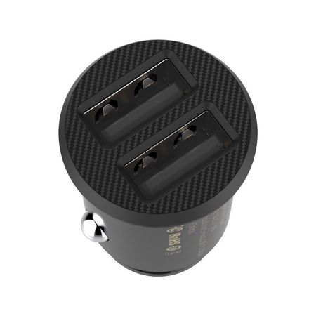 Incarcator auto, Baseus Grain, 2x USB 3.1A, negru - Img 3