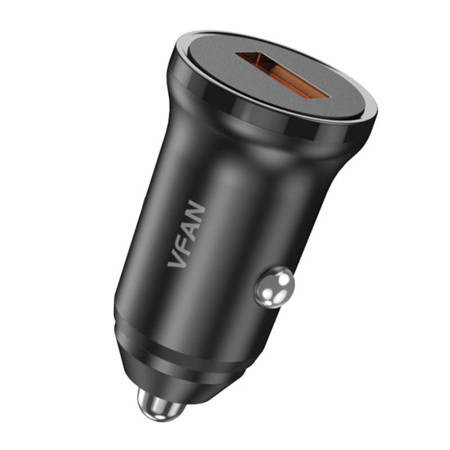 Incarcator auto Vipfan C02, USB, 18 W, incarcare rapida 3.0 (negru) - Img 3