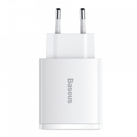 Incarcator rapid Baseus Compact USB tip C / 2x USB 30W 3A Power Delivery Quick Charge alb (CCXJ-E02) - Img 7