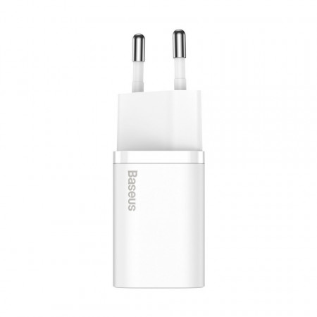 Incarcator rapid Baseus Super Si 1C 25W cu cablu USB-C pentru USB-C 1m (alb) - Img 7