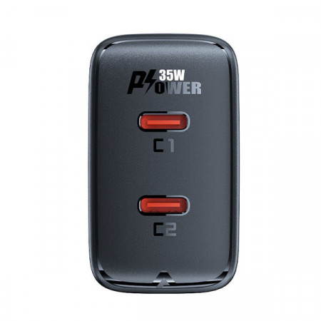 Incarcator rapid GaN 35W PD 2x USB C Acefast A49 - negru - Img 6