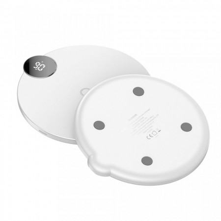 INCARCATOR WIRELESS, BASEUS, CU DISPLAY DIGITAL, ALB - Img 4
