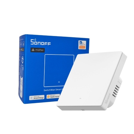 Întrerupător inteligent de perete SONOFF SwitchMan M5 Wi-Fi / Matter, 1 modul, versiune independentă, alb (M5-1C-86W) - Img 4