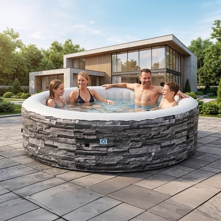 JACUZZI GONFLABIL PISCINA SPA 204X70 - Img 11