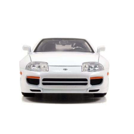 JADA FAST AND FURIOUS MASINUTA METALICA BRIANS TOYOTA SUPRA ALB SCARA 1 LA 24 - Img 3