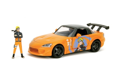 JADA NARUTO SHIPPUDEN SET FIGURINA NARUTO SI MASINUTA METALICA HONDA 2001 S2000 SCARA 1:24 - Img 3