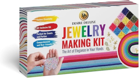 Kit Complet pentru Creare Brățări și Coliere din Mărgele de Lut Fimo (6084 Piese), Set DIY pentru Bijuterii cu Litere și Pandantive, Cadou Creativ pentru Fete - Img 2