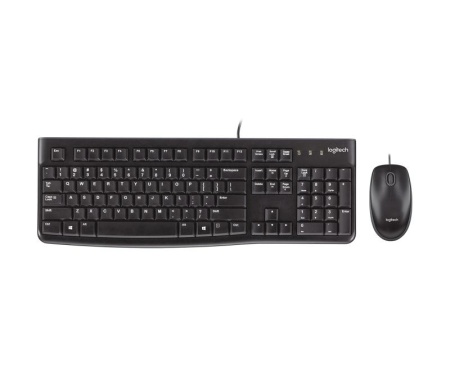 Kit Logitech Wired Desktop MK120, USB 2.0, layout US INTL, Negru - Img 9