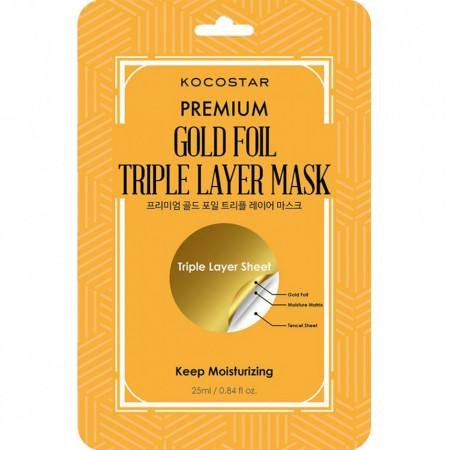 KOCOSTAR Premium Gold Foil Masca de fata