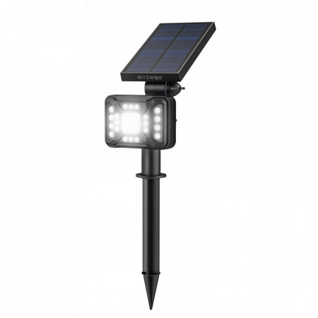 Lampa de exterior cu panou solar , Blitzwolf LED BW-OLT2 cu senzor de noapte, 1800mAh