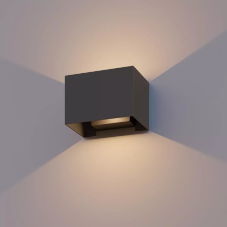 Lampa de perete de exterior LED Calex Venice, lumina alba calda, 7W, IP54, Gri Antracit - Img 2