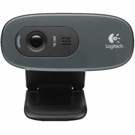 LOGITECH Camera Web C270 HD, Tehnologia Fluid Crystal, Microfon, Reducerea Zgomotului, Negru
