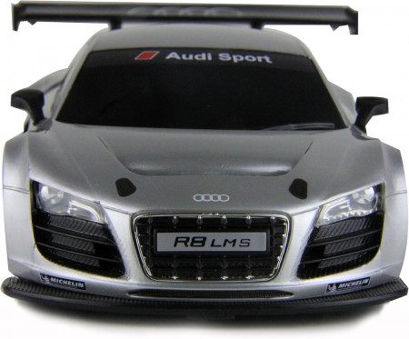 MASINA CU TELECOMANDA AUDI R8 ARGINTIU CU SCARA 1 LA 24 - Img 3