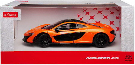 MASINUTA METALICA McLAREN P1 PORTOCALIU SCARA 1 LA 24 - Img 2