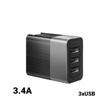 Mcdodo Incarcator Retea 3.4A 3 Ports USB - Img 2
