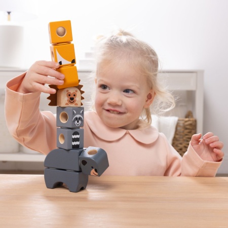 MELISSA AND DOUG SET DE CONSTRUCTIE DIN LEMN PRIETENII PADURII - Img 3
