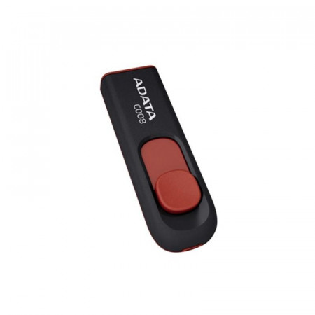 Memorie USB ADATA C008, 64GB, USB 2.0, Negru/Rosu