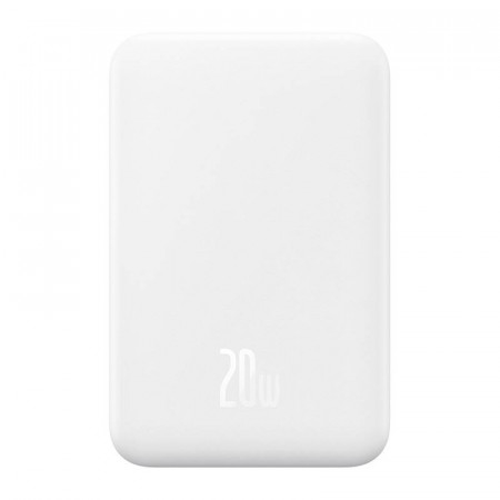 Mini powerbank magnetic Baseus 5000mAh 20W (alb)