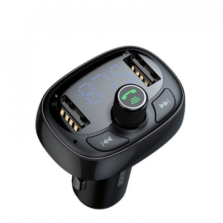 Modulator FM Bluetooth Baseus USB/microSD - negru