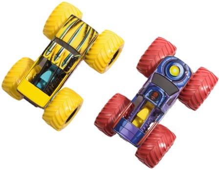MONSTER JAM SET 2 MASINUTE METALICE THE SENTINELS VS WOLVERINE SCARA 1 LA 65 - Img 3