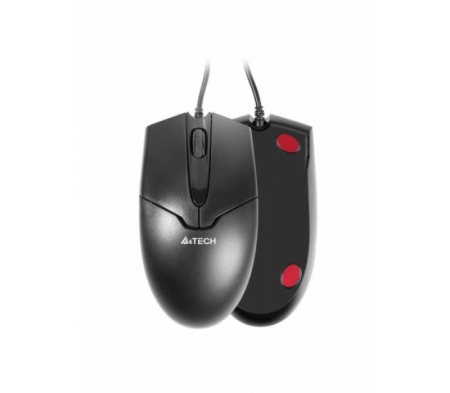 Mouse A4Tech OP-550NU-1, USB, V-track, Negru - Img 4