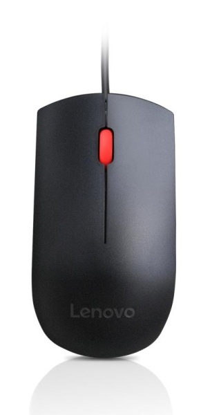 Mouse Lenovo Essential, USB, 1600DPI, Negru / Rosu - Img 6