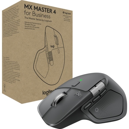 Mouse MX Master 4 - 8K DPI MagSpeed Scrolling Logi Bolt Receiver, Bluetooth Graphite 910-007617 - Img 4