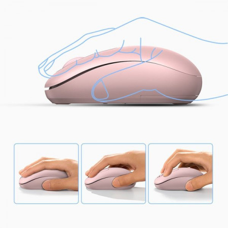 Mouse wireless USB Ugreen MU105 2.4GHz - roz - Img 4