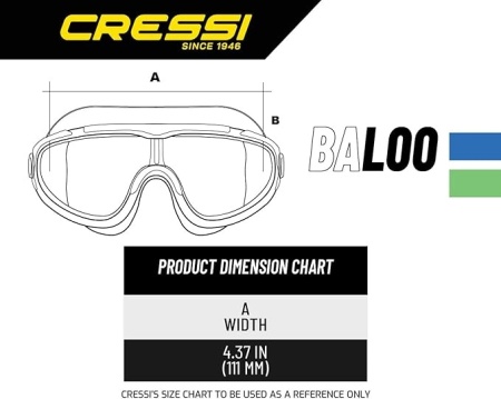 Ochelari de Înot pentru Copii CRESSI Baloo, Protecție UV și Lentile Anti-Aburire din Policarbonat, Catarame Micrometrice, Include Cutie de Protecție, pentru Vârsta 3-6 Ani - Img 4