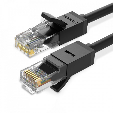 Patchcord Ugreen plat LAN Ethernet Cat. 6 0,5 m negru (NW102)