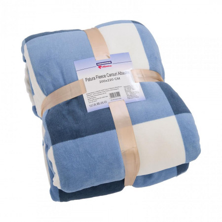 Patura Fleece Carouri Albastre 200x220 c