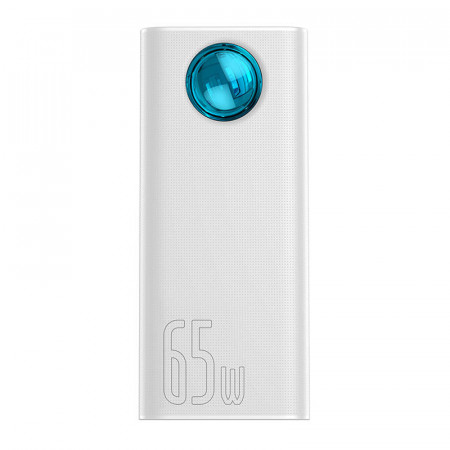 Powerbank Baseus Amblight 30000mAh, 4xUSB, USB-C, 65W (alb) - Img 2