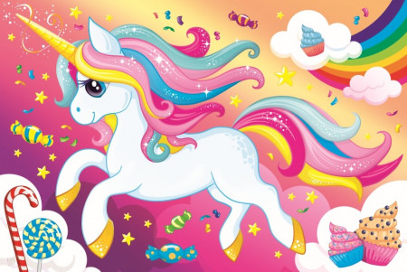 PUZZLE TREFL 100 FRUMOSUL UNICORN - Img 2