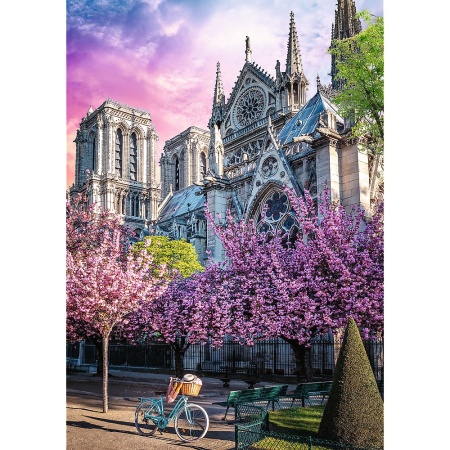 PUZZLE TREFL 1000 PREMIUM PLUS PHOTO ODYSSEY CATEDRALA NOTRE DAME PARIS - Img 2