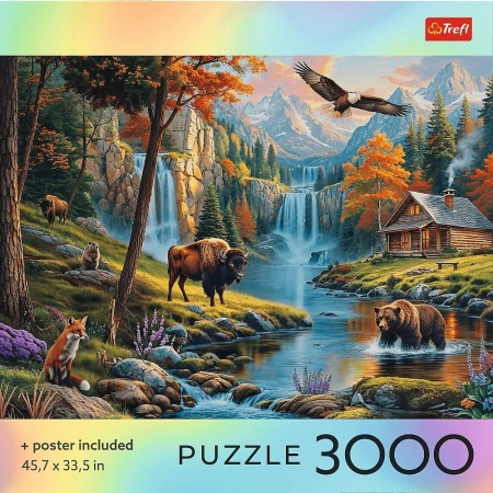 PUZZLE TREFL 3000 COLECTIA SUA NATURA SALBATICA POSTER INCLUS - Img 3