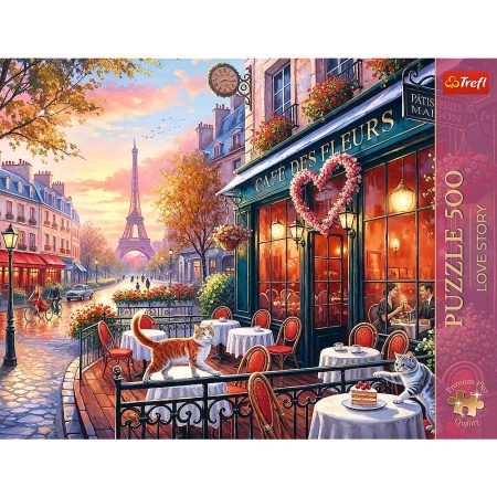 PUZZLE TREFL 500 PREMIUM PLUS DRAGOSTE LA PARIS - Img 3