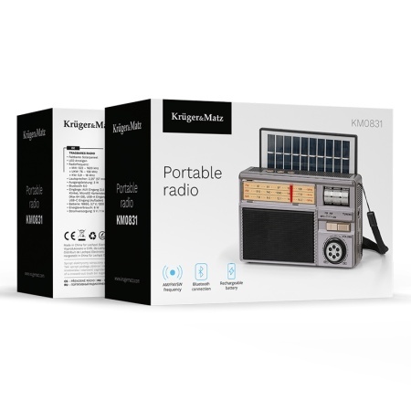 RADIO PORTABIL ANALOG INCARCARE SOLARA KRUGER&amp;MATZ - Img 7