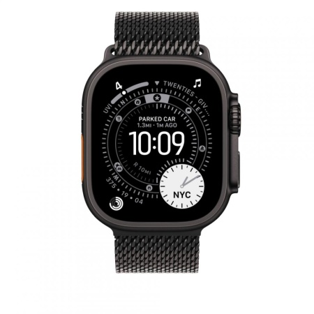 RESIGILAT - Curea pentru Apple Watch 49mm, Milanese Loop, Black Titanium, Small - Img 3