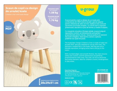 Scaun copii,design ursulet koala, U-Grow - Img 4